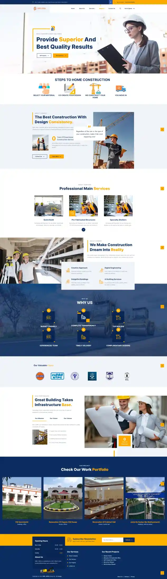 SMPL Infra — website by CS Groups